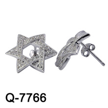 New Design 925 Sterling Silver Earring Studs White CZ